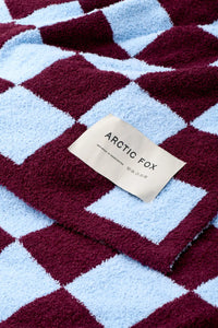 The Teddy Throw - blue check