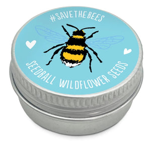 Mini Save The Bees Seedball Tins - various colours