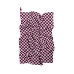 Load image into Gallery viewer, Check Cotton Hand Towel - burgundy check

