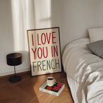 Load image into Gallery viewer, I Love You in French Print
