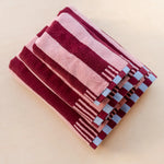 Load image into Gallery viewer, Cotton Hand Towel - pink stripe
