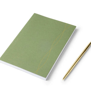 A5 Lined Notebook - mid green