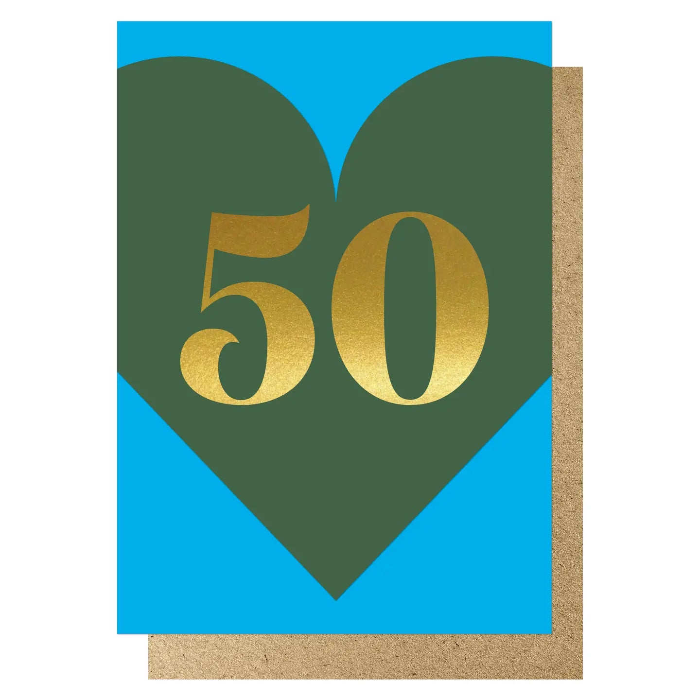 Heart 50th Card