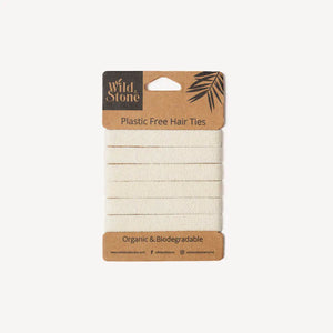 Plastic Hair Free Hair Ties - black / blonde