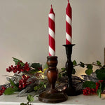 Load image into Gallery viewer, Candy Cane Dinner Candle
