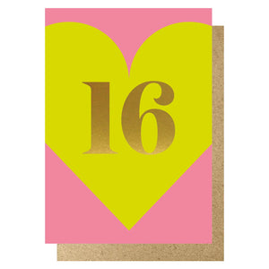 Heart 16th Card