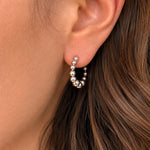 Load image into Gallery viewer, Silver Ball Hoops
