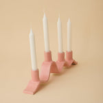 Load image into Gallery viewer, Large Wavy Candelabra - pink
