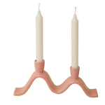 Load image into Gallery viewer, Small Wavy Candelabra - pink
