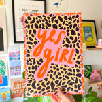 Load image into Gallery viewer, Yes Girl Leopard Print - A5/A4
