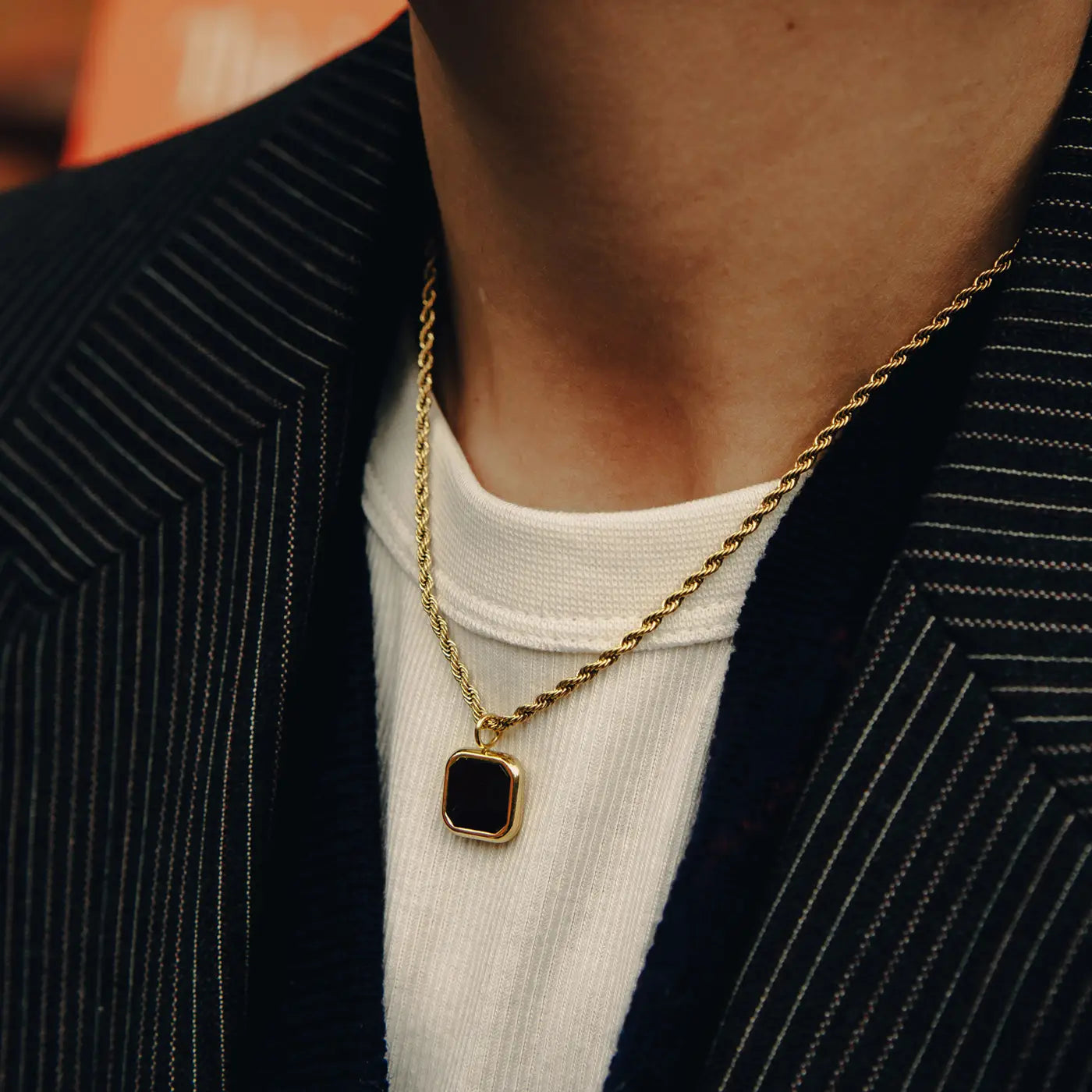 Rope Chain Pendant Necklace