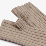 Load image into Gallery viewer, Merino Wool Fingerless Gloves - soft taupe
