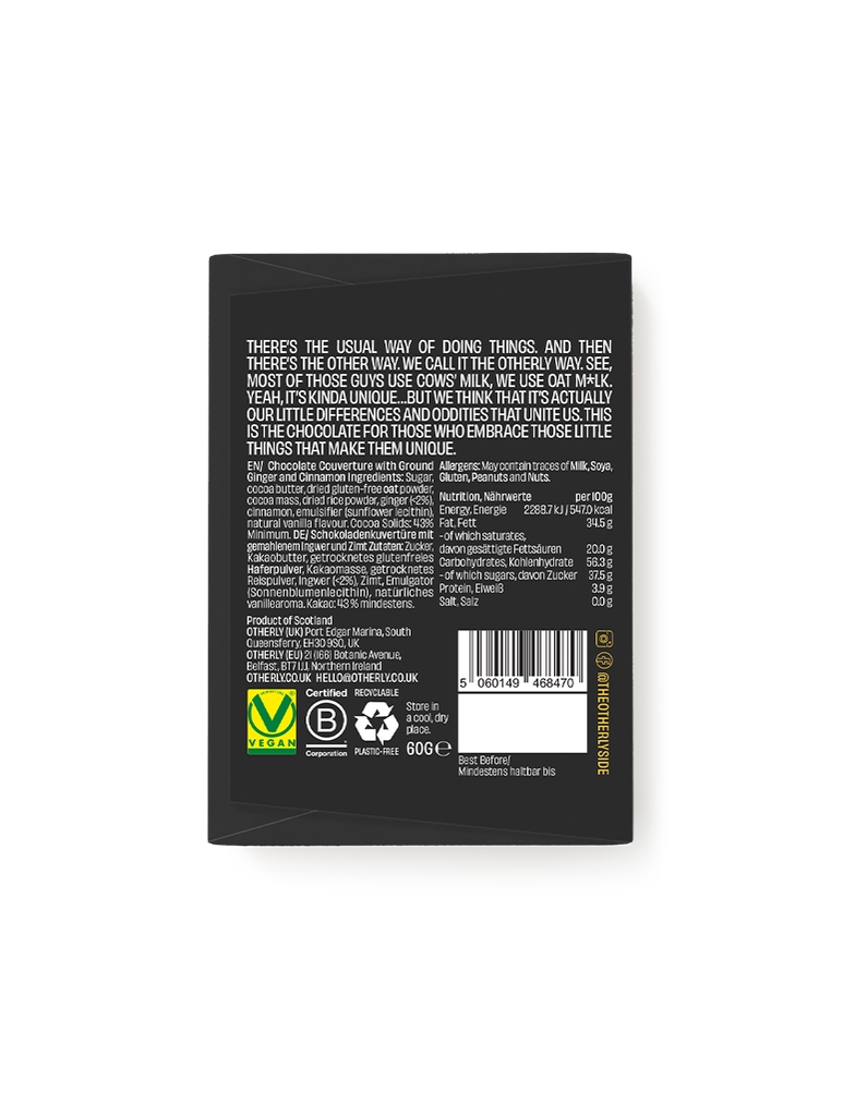 Gingerbread Oatm*Lk Bar - vegan