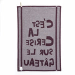 Load image into Gallery viewer, C'est la cerise Sur le gateau Tea Towel
