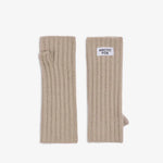 Load image into Gallery viewer, Merino Wool Fingerless Gloves - soft taupe
