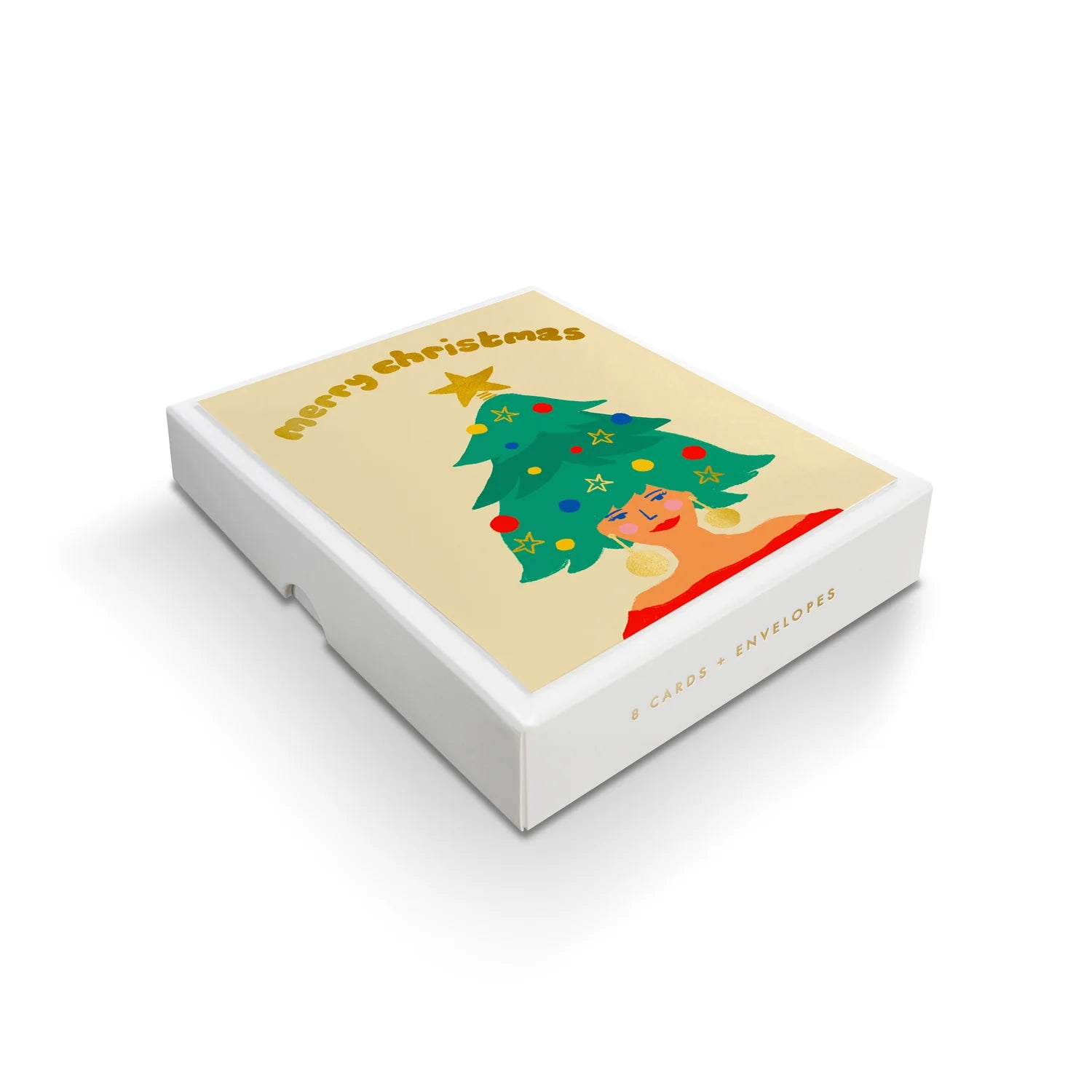 Merry Christmas Tree  - single / box of 8