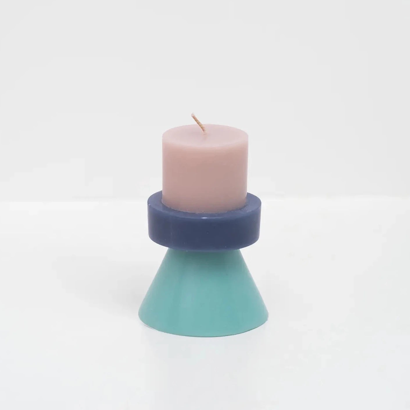 Stack Candle - nude / powder blue / celeste