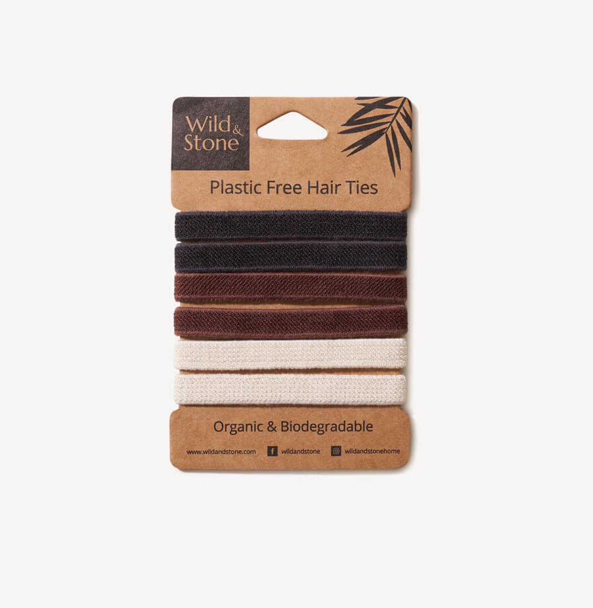 Plastic Hair Free Hair Ties - black / blonde / multi colour