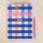 Load image into Gallery viewer, Cobalt Check A5 Notebook
