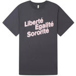 Load image into Gallery viewer, Liberté, Egalité, Sororité® Organic Cotton T-Shirt - Charcoal
