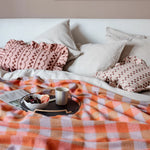 Load image into Gallery viewer, Pink Ruffle Cotton Cushion
