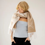 Load image into Gallery viewer, Arctic Fox Logo Scarf - off white / beige
