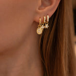 Load image into Gallery viewer, Mini Mushroom Charm Hoop Earrings
