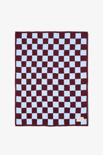 Load image into Gallery viewer, The Teddy Throw - blue check
