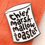 Load image into Gallery viewer, Chief Marshmallow Toaster - Enamel Pin

