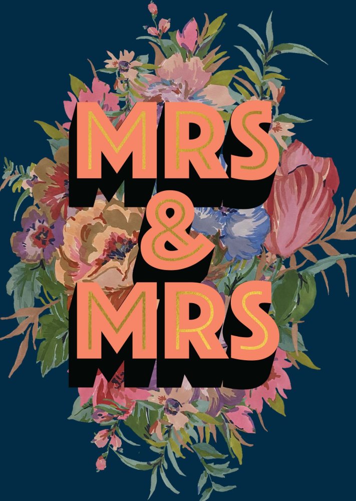 Mr & Mrs/Mr & Mr / Mrs & Mrs Wedding Card