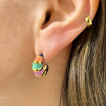 Load image into Gallery viewer, Carnival Hoop Earrings
