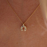 Load image into Gallery viewer, Mini Kaleidoscope Lucky Charm Necklace - gold / silver
