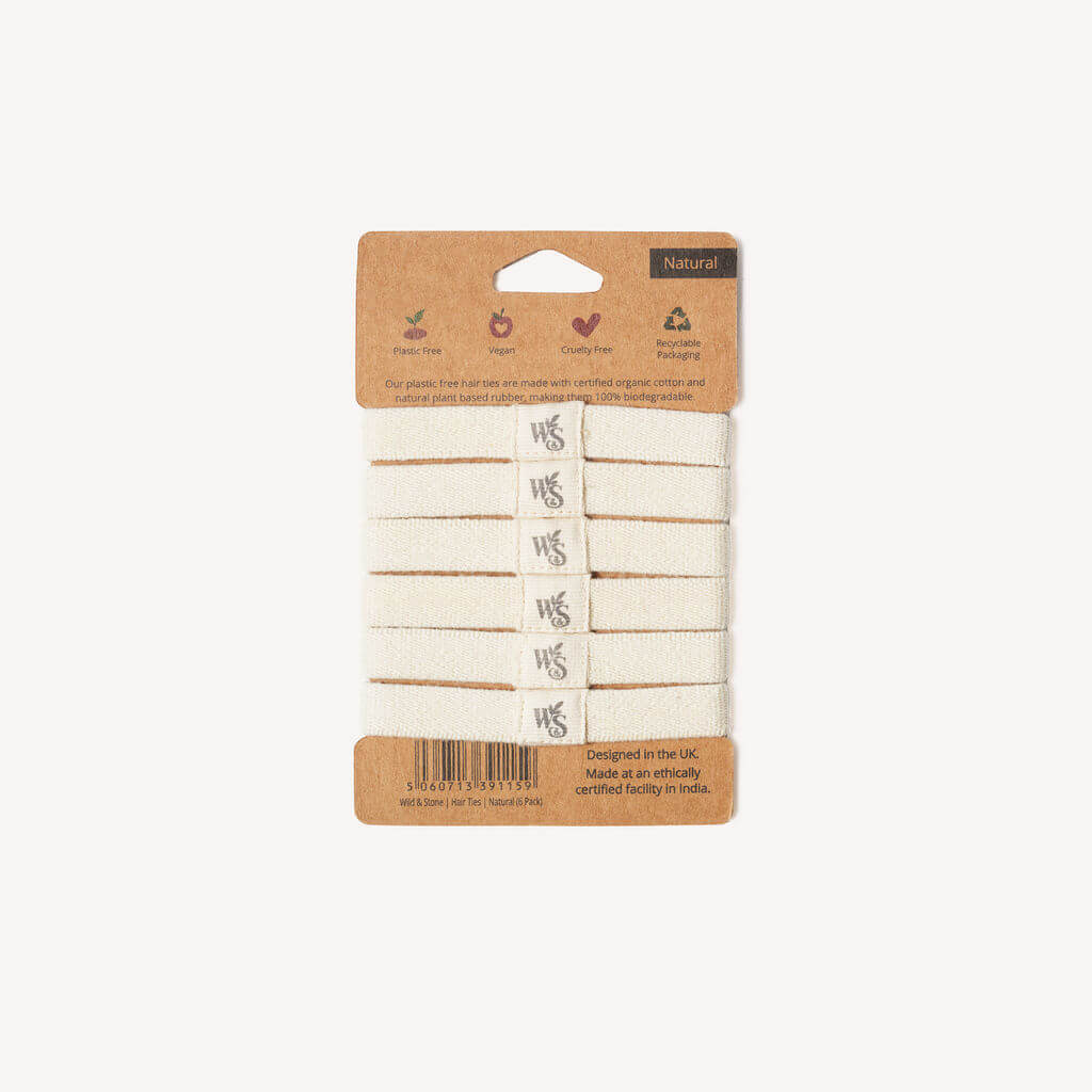 Plastic Hair Free Hair Ties - black / blonde