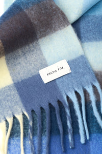 The Reykjavik Scarf - Blue / Yellow Check