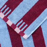 Load image into Gallery viewer, Cotton Hand Towel - blue stripe

