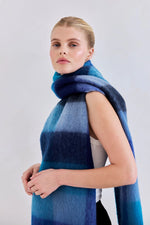 Load image into Gallery viewer, The Reykjavik Scarf - Blue Check
