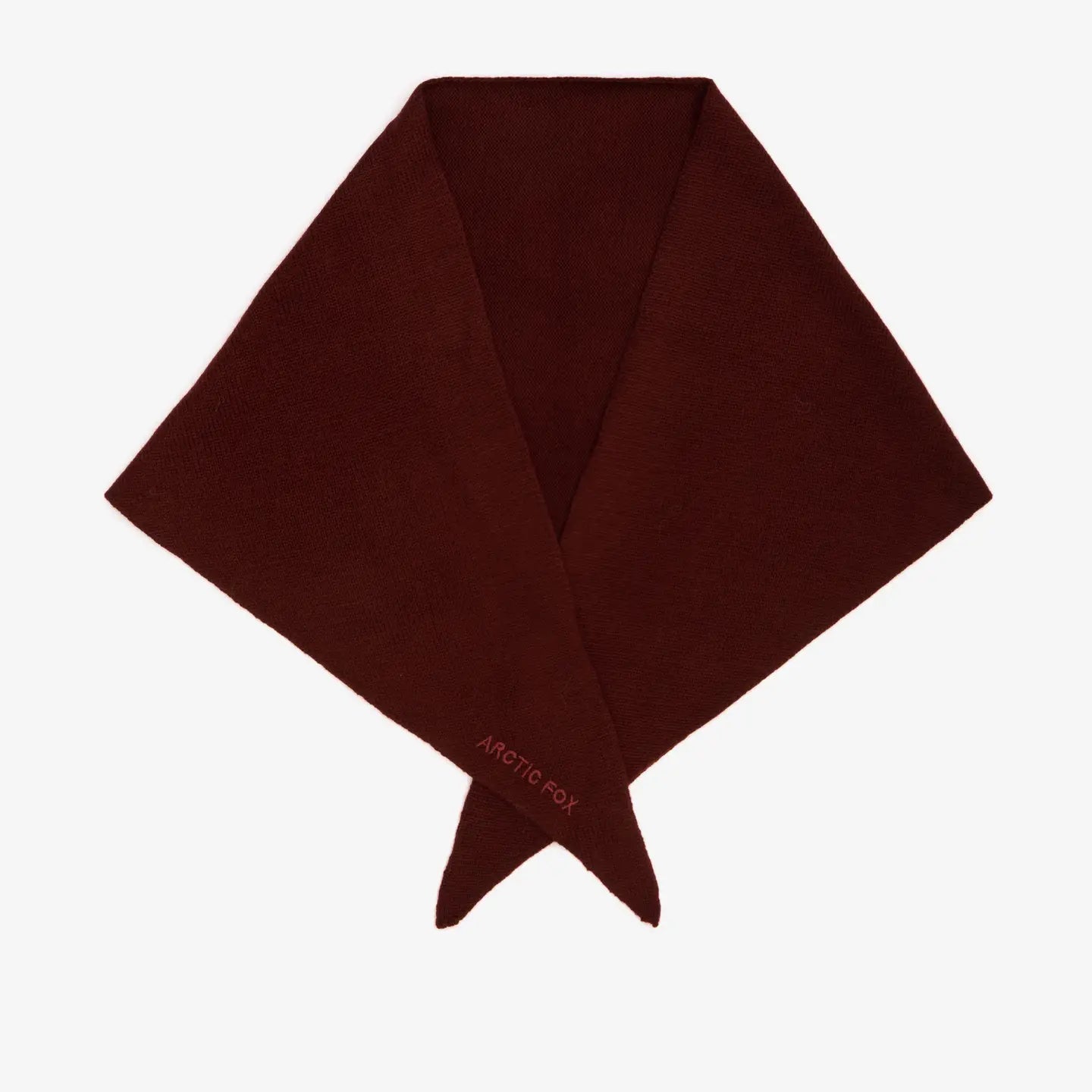 Merino Wool Triangle Scarf - dark walnut brown