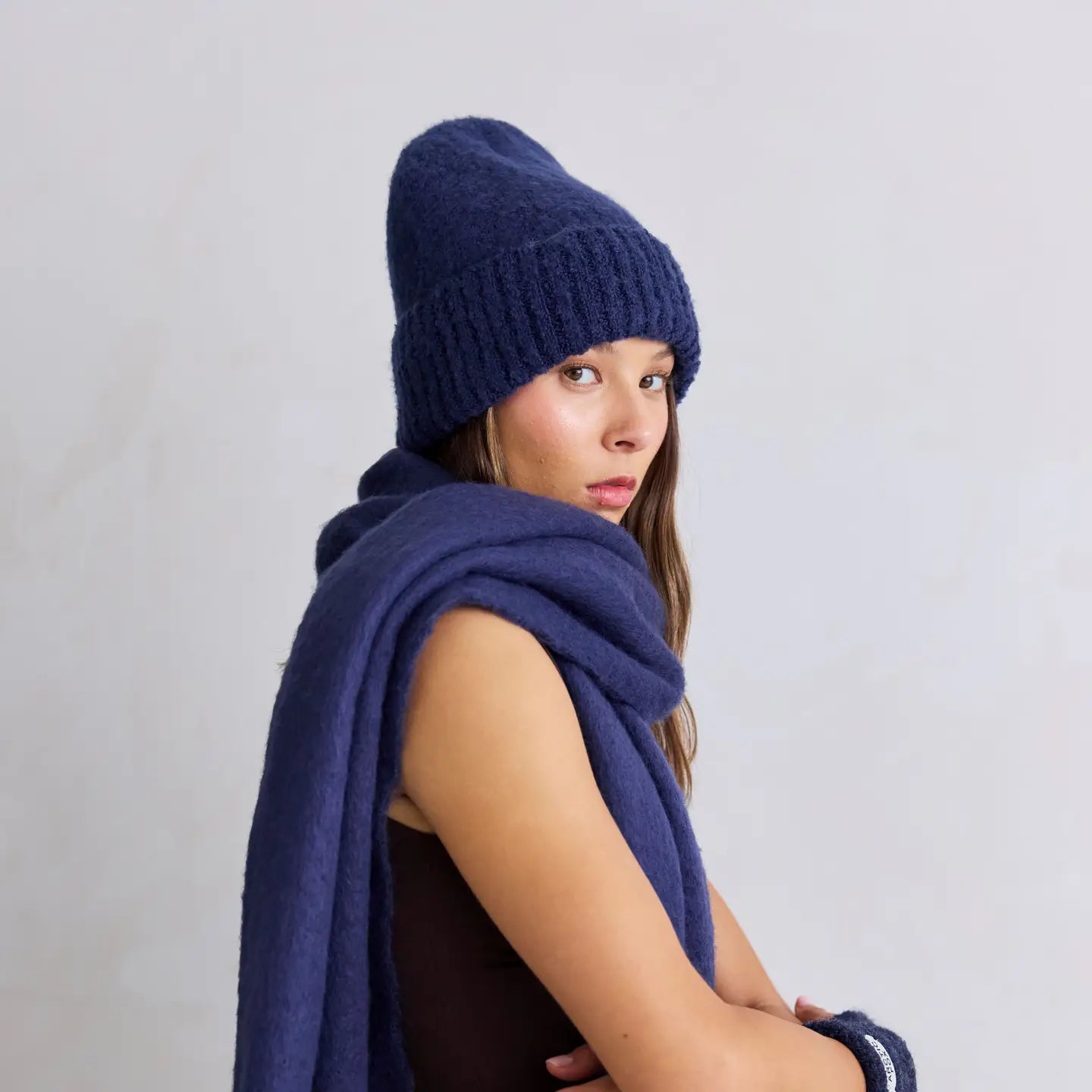 The Reykjavik Beanie Hat - midnight blue