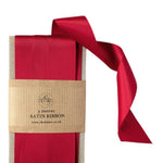 Load image into Gallery viewer, Rich Red Luxury Double Faced Satin Silk Ribbon
