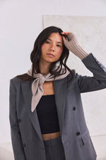 Load image into Gallery viewer, Merino Wool Triangle Scarf - soft taupe
