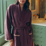 Load image into Gallery viewer, Cotton &amp; Linen Robe - fig
