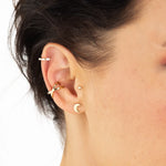 Load image into Gallery viewer, Crescent Moon Stud Earrings

