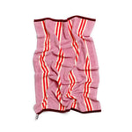 Load image into Gallery viewer, Pink Stripe Terry Towelling Hand Towel
