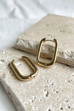 Load image into Gallery viewer, Darcy Oval Chubby Hoop Earrings
