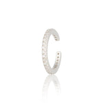 Load image into Gallery viewer, Slim Sparkle Ear Cuff - silver
