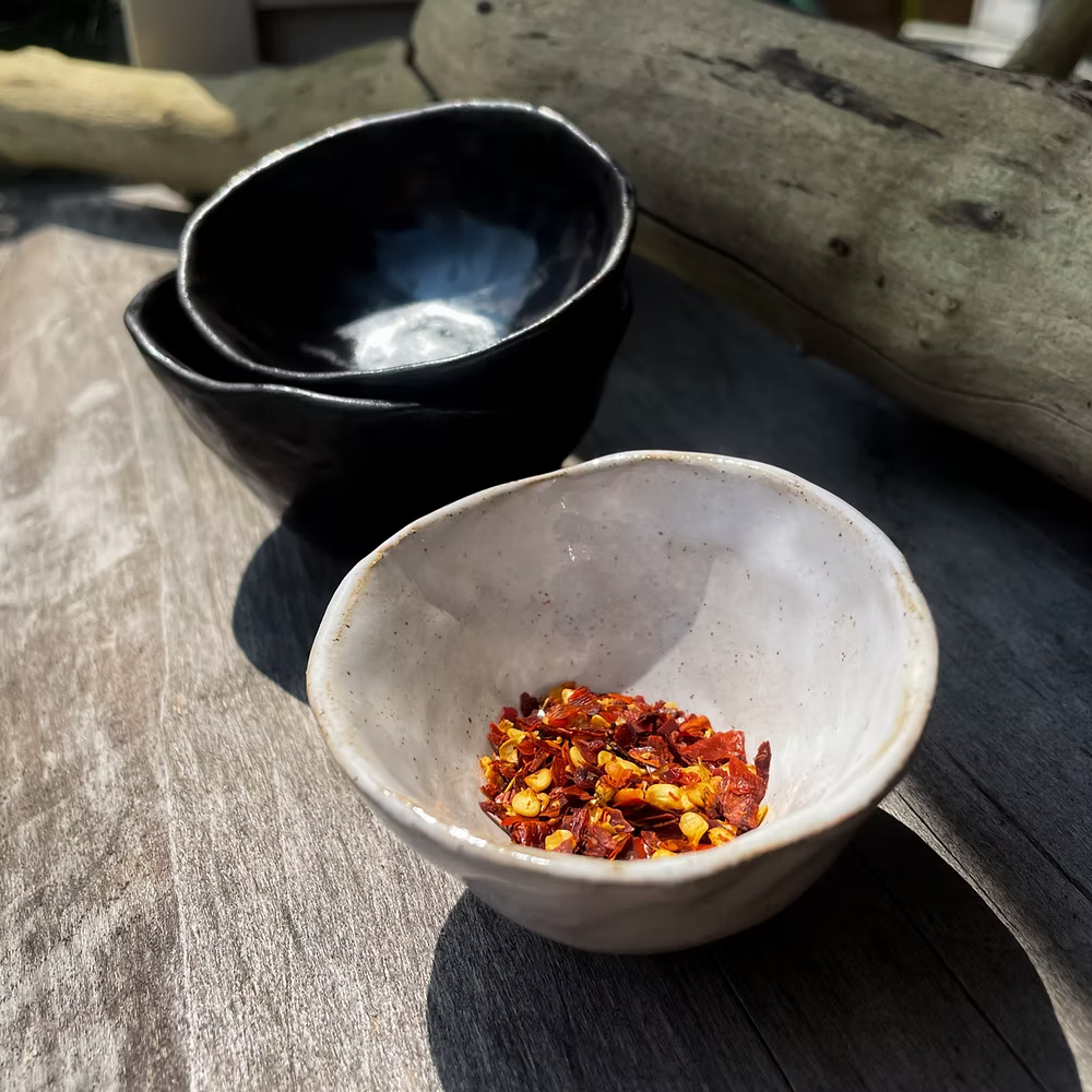 Ceramic Condiment Pot - various colours