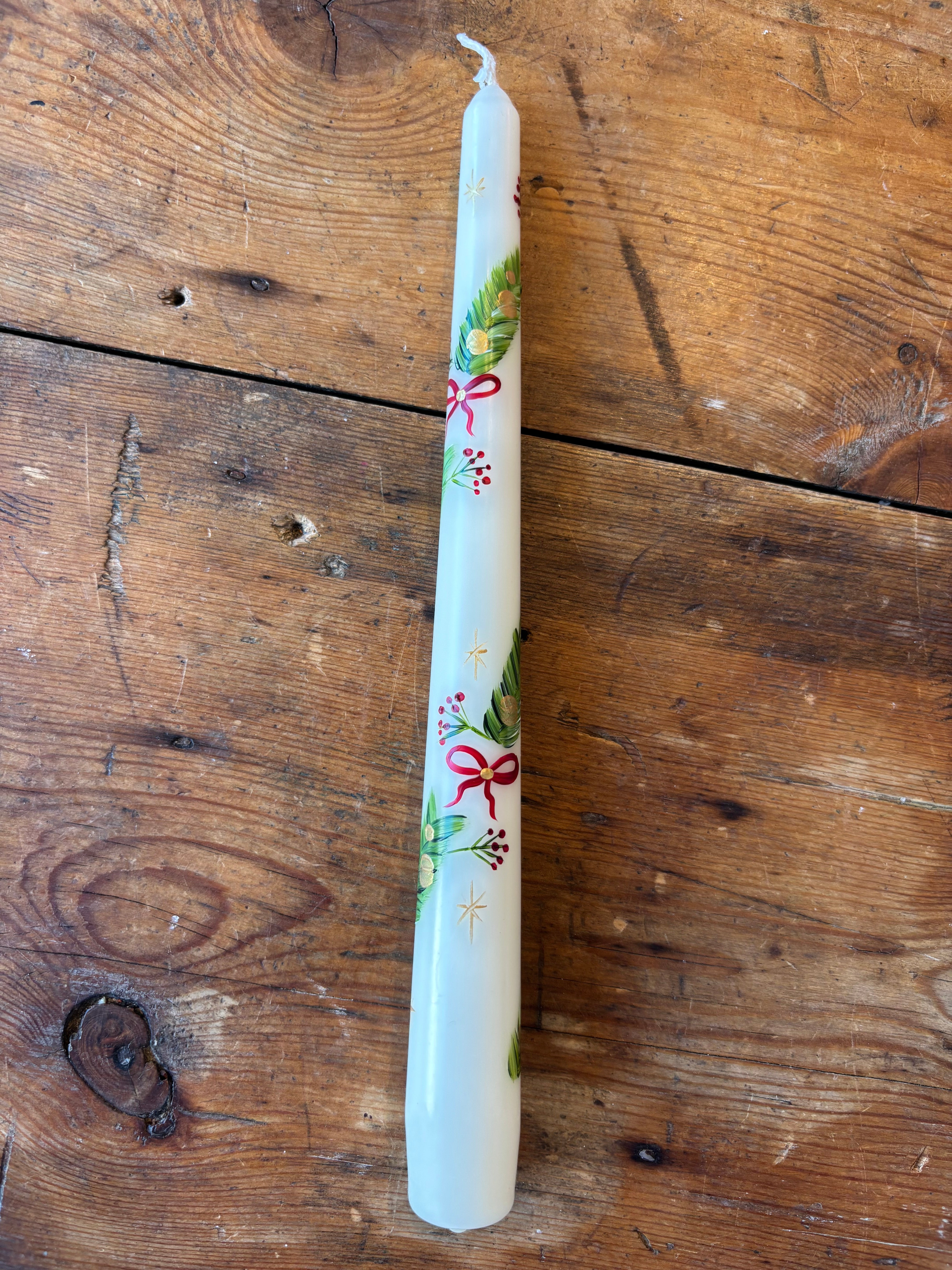 Festive hand painted Candles