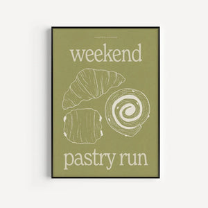 Weekend Pastry Run Print