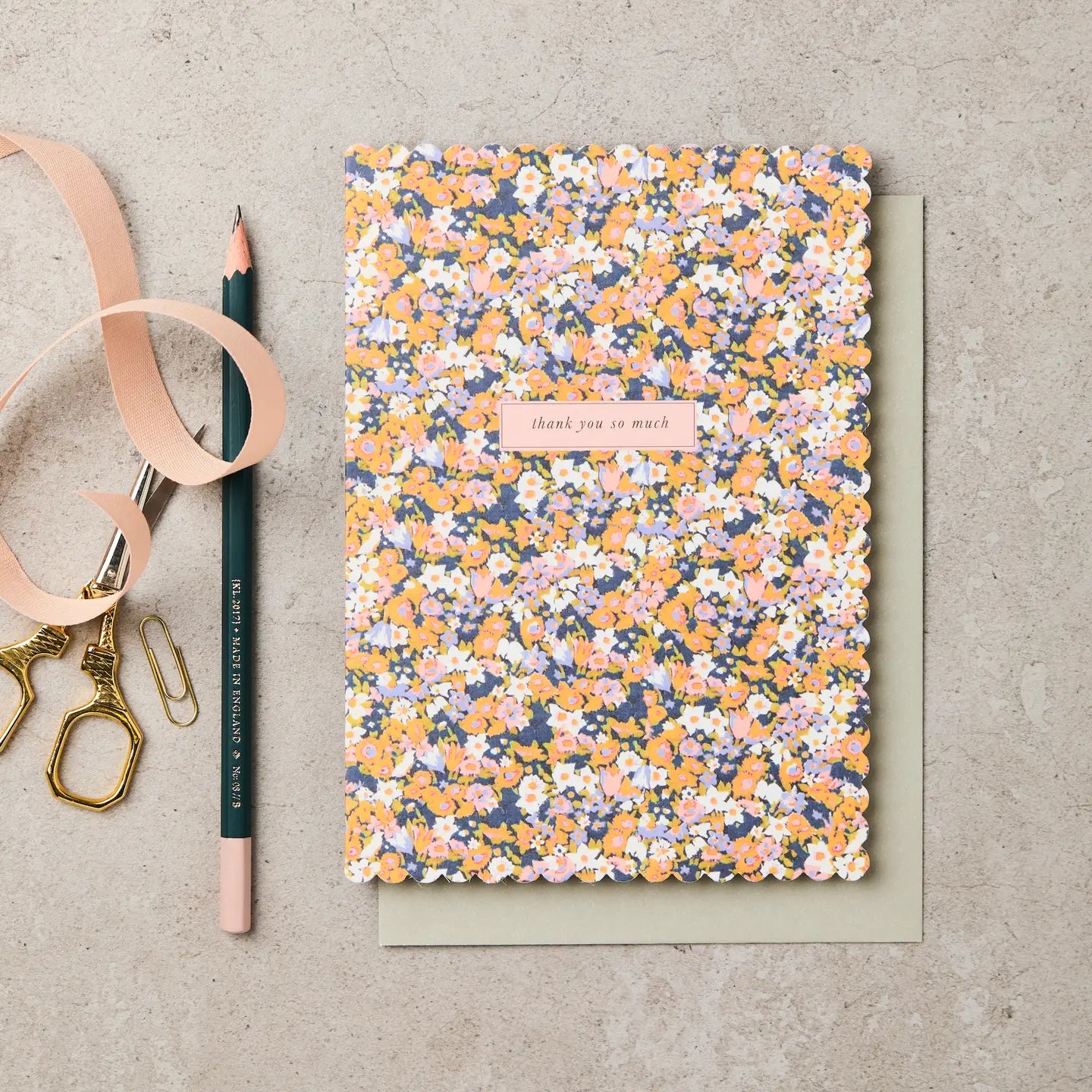 Floral Thank You Card