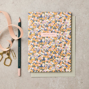 Floral Thank You Card